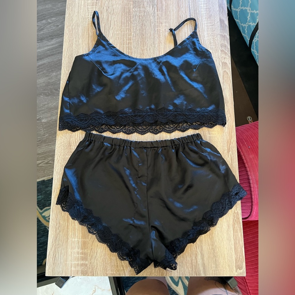 SHEIN satin sleep set x2, size small